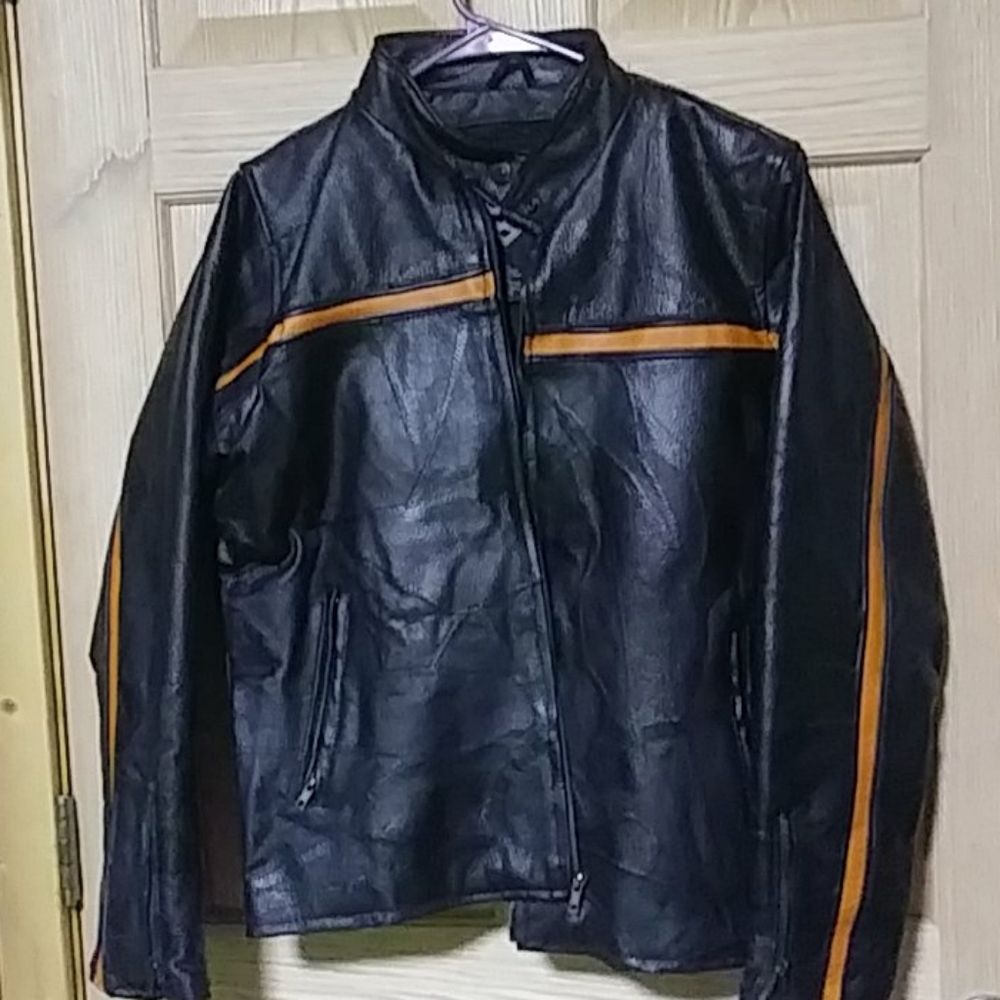 Unisex leather jacket